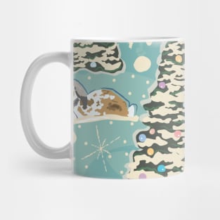 Snowman winter Pattern Mug